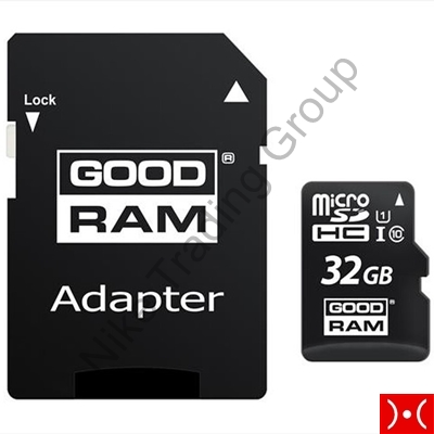 Goodram 32GB MIicro Card cl10 UHS I + adt Esc Siae